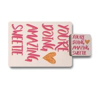 Benjamin Tate Design Designer Artwork Placemat And Coaster Set Of Twelve With Wood Bottom And Limited Edition
