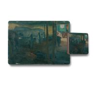 Benjamin Tate Design Designer Artwork Placemat And Coaster Set With Wood Backing And High End Print Technology Limited Edition