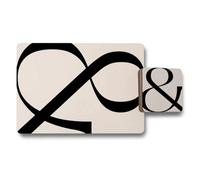 Benjamin Tate Design Designer Artwork Placemat And Coaster Set With Wood Bottom High End Print Technology Limited Edition