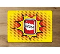 Benjamin Tate Design Designer Artwork Placemat And Coaster Set With Wood Bottom, Limited Edition Gift Collection