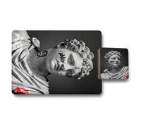Benjamin Tate Design Designer Artwork Placemat And Coaster Set With Wood Bottom Limited Edition High End Print Technology 12 Piece