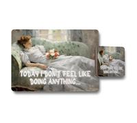 Benjamin Tate Design Designer Artwork Placemat And Coaster Set With Wood Bottom Set Of 12 And High End Print Technology Limited Edition