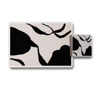 Benjamin Tate Design Designer Artwork Placemats And Coasters Set 12 Piece With Wood Backing And High End Print Technology Limited Edition