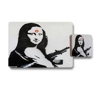Benjamin Tate Design Designer Mona Lisa Placemats And Coasters Set With Wood Backing Limited Edition Artwork