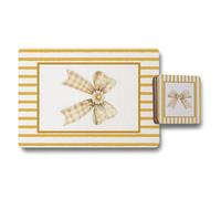 Benjamin Tate Design Designer Placemat Coaster Set With Wood Base Gallery Style Artwork Exclusive Edition For Table Decor