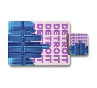 Benjamin Tate Design Detroit Skyline Placemats And Coasters Set With Wood Bottom And High End Print Technology Limited Edition