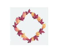 Benjamin Tate Design Diamond Autumn Reath Splash Back in Natural Benjamin Tate Design Natural