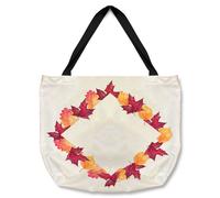 Benjamin Tate Design Diamond Autumn Reath Tote bat in Natural Benjamin Tate Design Natural
