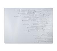 Benjamin Tate Design Digital With Technology Circuit Board Glass Chopping Boarddesigner Style