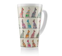 Benjamin Tate Design Egyptian Cats Latte Mug in Natural | Size: 100 cm Benjamin Tate Design Natural 100 cm