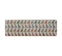 Benjamin Tate Design Egyptian Cats Runner Rug in Natural | Size: 67 cm x 230 cm Benjamin Tate Design Natural 67 cm x 230 cm