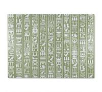 Benjamin Tate Design Egyptian Hieroglyphic Decorative Glass Chopping Boarddesigner Style
