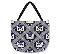 Benjamin Tate Design Egyptian Hieroglyphs In Navy Tote Bat Designer Style
