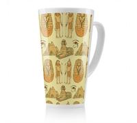 Benjamin Tate Design Egyptians & Sphinx Latte Mug, Stunning Designer Mug Fit For Any Home, Treat Yourself Or A Loved One