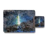 Benjamin Tate Design eiffel tower & bark placemat coaster set in Natural Benjamin Tate Design Natural