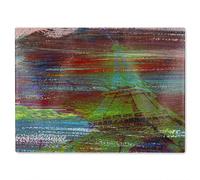Benjamin Tate Design Eiffel Tower Glass Chopping Board in Natural Benjamin Tate Design Natural