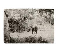 Benjamin Tate Design Elephant Jungle Special Soft Home Rug