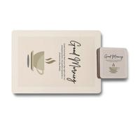 Benjamin Tate Design Exclusive Designer Placemats And Coasters Set 12 Piece With Wood Bottom And Premium Print