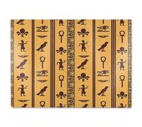 Benjamin Tate Design Eye Of Horus Pharaoh Flowers Pyramid Bird Ankh Glass Chopping Board in Natural Benjamin Tate Design Natural