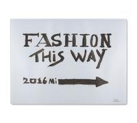 Benjamin Tate Design Fashion This Way Glass Chopping Board