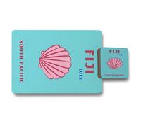 Benjamin Tate Design Fiji Luxe Placemat Coaster Set South Pacific Collection With Wood Bottom Exclusive Edition