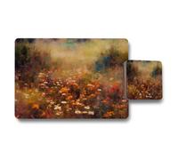 Benjamin Tate Design Floral Field Garden Print Placemat And Coaster Set Design