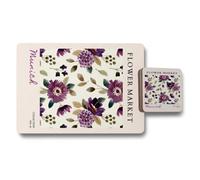 Benjamin Tate Design Flower Market Munich Collection Placemat And Coaster Set Premium Print Technology Limited Edition