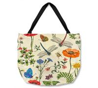 Benjamin Tate Design Flowers & Insects Tote bat in Natural Benjamin Tate Design Natural