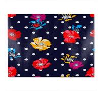 Benjamin Tate Design Flowers & Spots Glass Chopping Boarddesigner Style