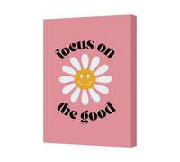 Benjamin Tate Design Focus On The Good Daisy Canvas Art Print With Smile