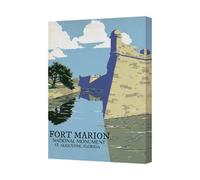 Benjamin Tate Design Fort Marion National Monument Canvas Wall Art St Augustine Florida