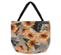 Benjamin Tate Design Geometric Floral Shapes Tote Bat Designer Style