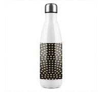 Benjamin Tate Design Geometric Glitter Love Hearts Stainless Steel Bottle Designer Style