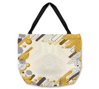 Benjamin Tate Design Geometric Pattern Tote bat in Natural Benjamin Tate Design Natural