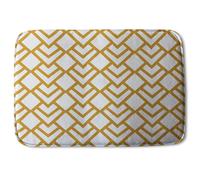 Benjamin Tate Design Geometric Scales Soft Bathmat in Gold Benjamin Tate Design Gold