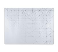 Benjamin Tate Design Geometric Simple Minimalistic Glass Chopping Board in Natural Benjamin Tate Design Natural