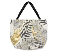 Benjamin Tate Design Gold & Black Leaves Tote Bat Designer Style