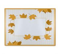 Benjamin Tate Design Golden Autumn Glass Chopping Board in Natural Benjamin Tate Design Natural