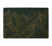Benjamin Tate Design Golden Mountain Line Art Designer Rug in Natural | Size: Large Benjamin Tate Design Natural Large