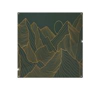 Benjamin Tate Design Golden Mountain Line Art Designer Splash Back Designer Style