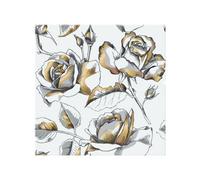 Benjamin Tate Design Golden Roses Splash Back Designer Style
