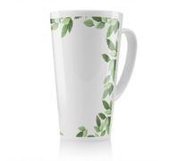 Benjamin Tate Design Green Border Latte Mug, Stunning Designer Mug Fit For Any Home, Treat Yourself Or A Loved One
