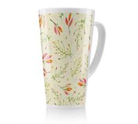Benjamin Tate Design Green Branches On Light Latte Mug, Stunning Designer Mug Fit For Any Home, Treat Yourself Or A Loved One