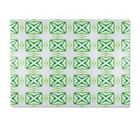 Benjamin Tate Design Green Extraordinary Boho Chic Summer Design Glass Chopping Board in Natural Benjamin Tate Design Natural