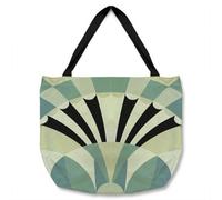 Benjamin Tate Design Green Geo Arches Tote Bat Designer Style