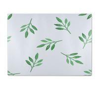 Benjamin Tate Design Green Leaf Glass Chopping Board in Natural Benjamin Tate Design Natural