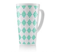 Benjamin Tate Design Green Uncommon Boho Chic Summer Design Latte Mug, Stunning Designer Mug Fit For Any Home, Treat Yourself Or A Loved One