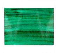 Benjamin Tate Design Green Watercolour Strokes Glass Chopping Boarddesigner Style