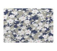 Benjamin Tate Design Grey Purple & White Flowers Special Soft Home Rug