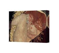 Benjamin Tate Design Gustav Klimt The Kiss Canvas Wall Art Print Gold Leaf Embellished